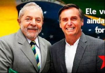 Lula continua na liderança nas pesquisas para Presidente do Brasil e Bolsonaro continua em segundo lugar.